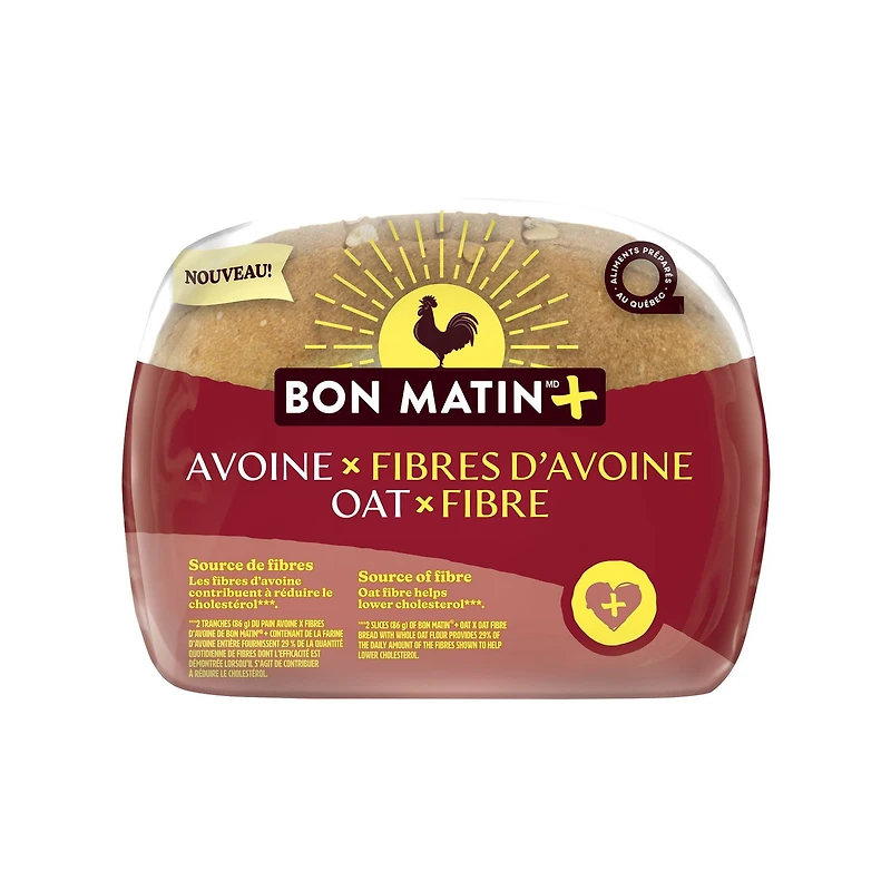 Pain Avoine x fibres d'avoine Bon MatinMD Plus