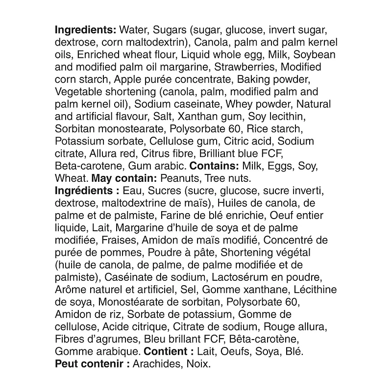 Parfait aux fraises Mon marché fraîcheur 567 g