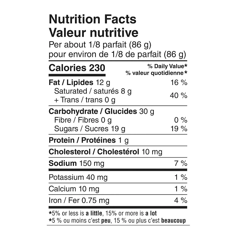 Parfait à la banane Mon marché fraîcheur 690 g