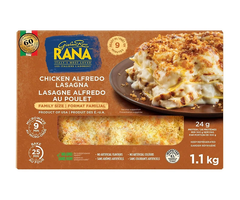 Rana Chicken Alfredo Lasagna, Family Size, 1.1 kg