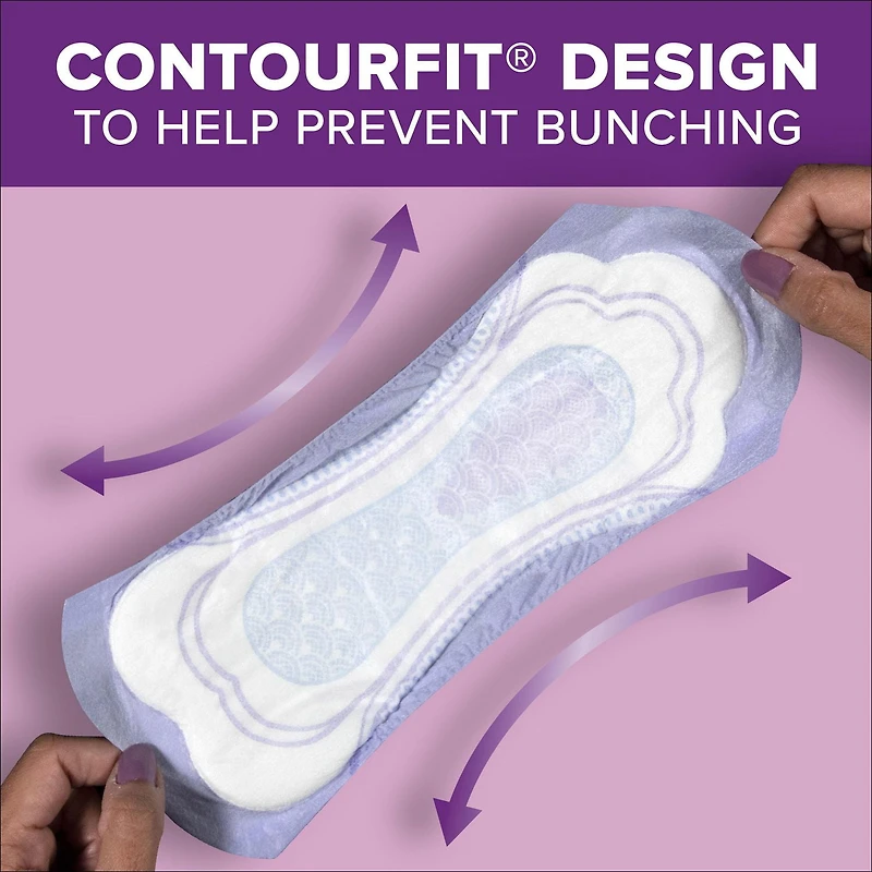Serviettes d’incontinence Poise pour femmes, degré d’absorption 5, absorption maximale, longueur régulière, 96 unités