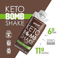 No Sugar Keto Bomb Shake Dark Chocolate Fudge Brownie