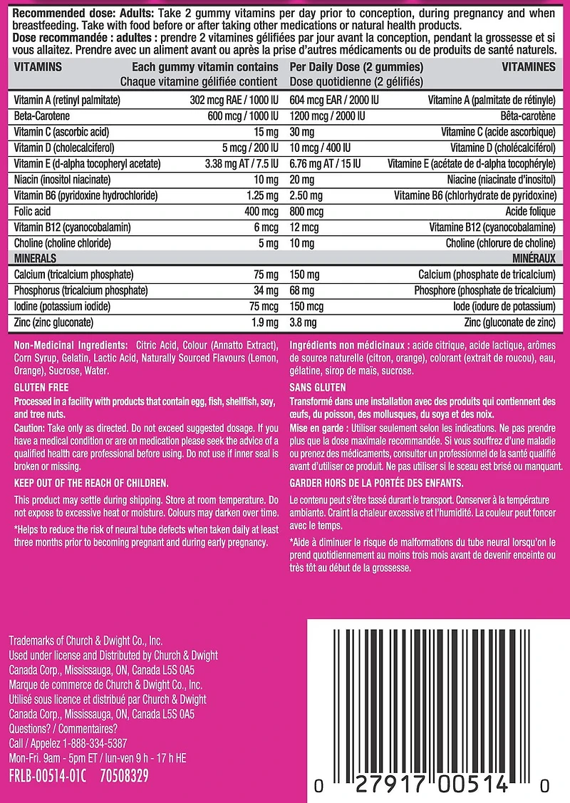 First Response Prenatal Multivitamin Gummies