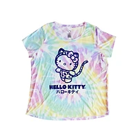 T-shirt à manches courtes Hello Kitty Kitty Outline pour femme