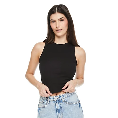 No Boundaries Women's Rib Tank Top, Sizes XS-XXL