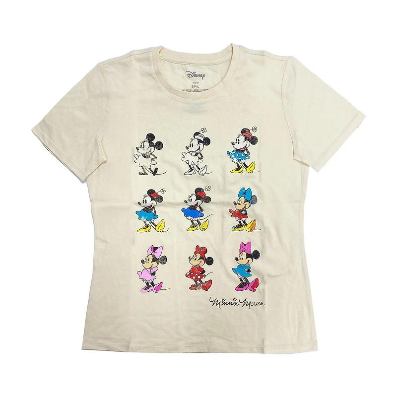 Disney Ladies Minnie Evolution Short Sleeve T-Shirt
