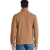 Manteau zippé en fausse peau de mouton George pour hommes
