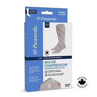 Paramedic Compression Socks with Polka Dots for Women 15-20 mmHg - Large, Paramedic Stylish Knee-High Polka Dots, Compression Socks for Wowen, 15-20 mmHg