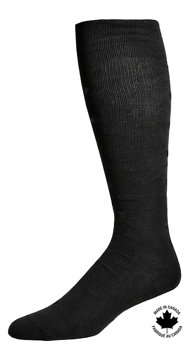Bas compression Premium Paramedic 15-20 mmHg femme noir (1 paire) - Large Bas de compression Paramedic pour femmes - Style élégant Premium de coton, jusqu'au genou, 15-20 mmHg
