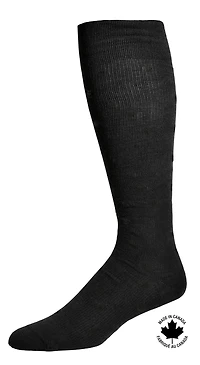 Bas compression Premium Paramedic 15-20 mmHg femme noir (1 paire) - Large Bas de compression Paramedic pour femmes - Style élégant Premium de coton, jusqu'au genou, 15-20 mmHg