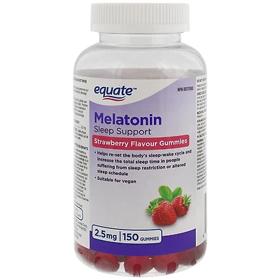 Equate Mélatonine Gélifiés 2,5mg, 150 Gélifiés