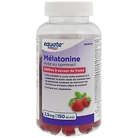 Equate Mélatonine Gélifiés 2,5mg, 150 Gélifiés