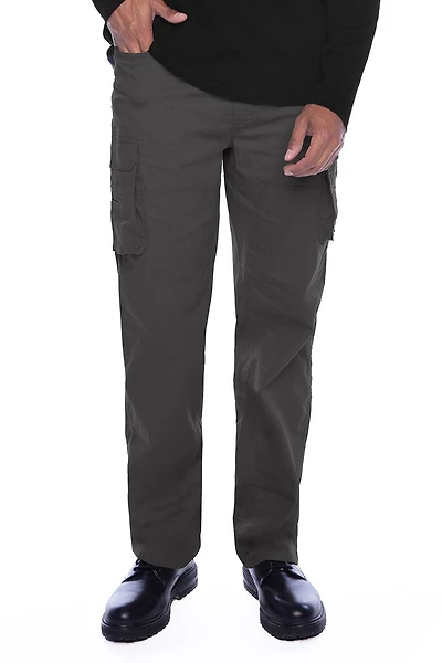 Jeaniologie ™ Pantalon Cargo Ceinturé pour Homme - Gris foncé 