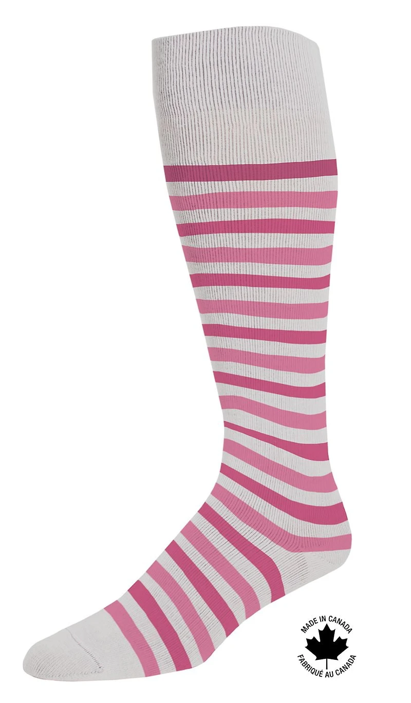 Bas compression Paramedic mode 15-20 mmHg femme rayé (1 paire) - Medium Bas de compression Paramedic élégants à rayures, jusqu'au genou, pour femme, 15-20 mmHg