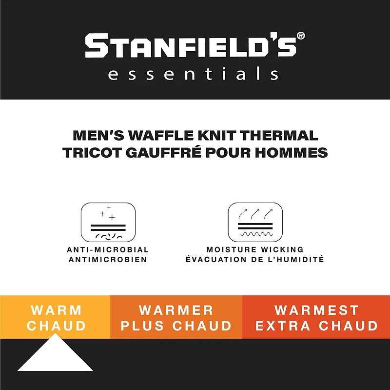 Stanfield's Essential Tricot Gauffré Taille disponible S-XL