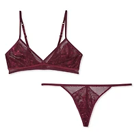 Ensemble 2 pièces avec soutien-gorge léger et tanga George pour femmes
