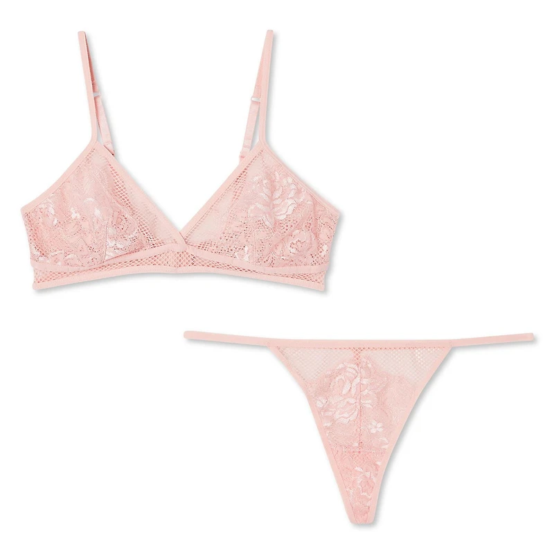 George Women's Bralette and Thong 2-Piece Set