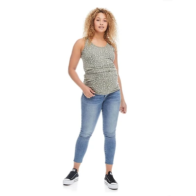 Paisley Sky Maternity Ruched Side Tank