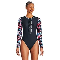 Reebok Women's Long Sleeve Zipper One Piece
