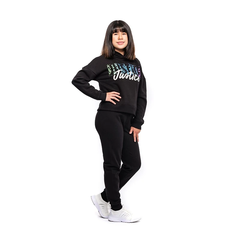 Sweat à capuche à manches longues Justice Cheetah pour filles