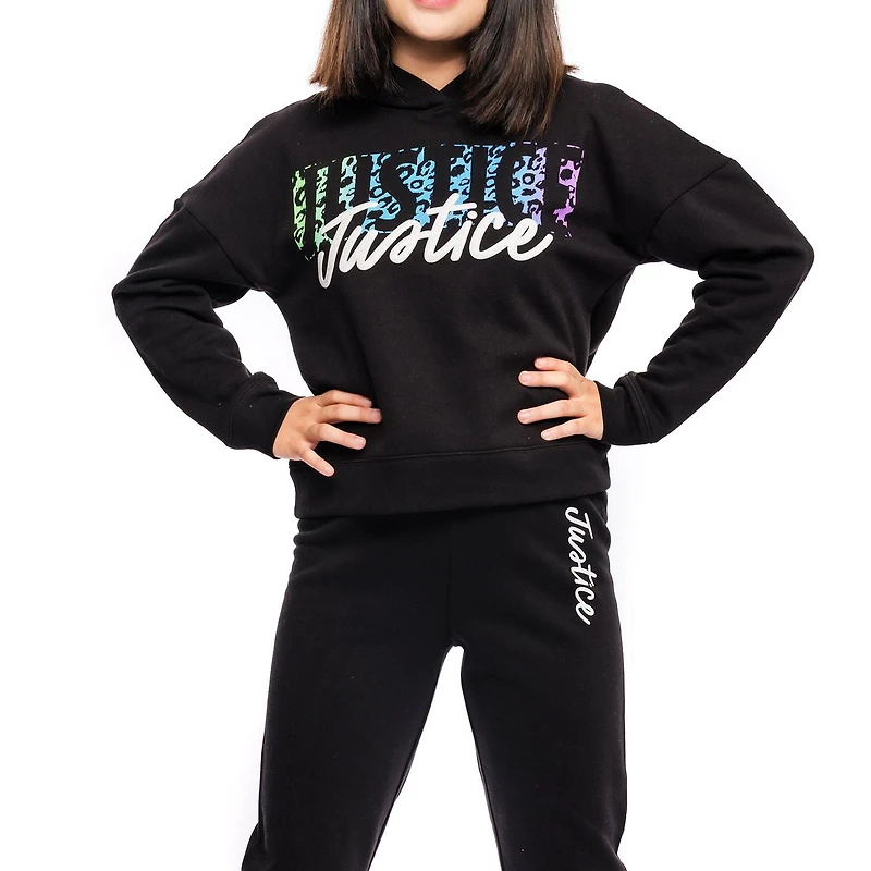 Sweat à capuche à manches longues Justice Cheetah pour filles