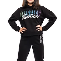 Sweat à capuche à manches longues Justice Cheetah pour filles
