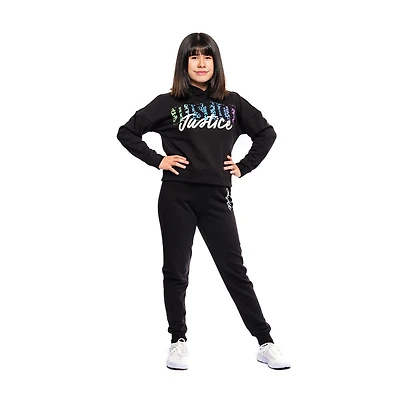Sweat à capuche à manches longues Justice Cheetah pour filles
