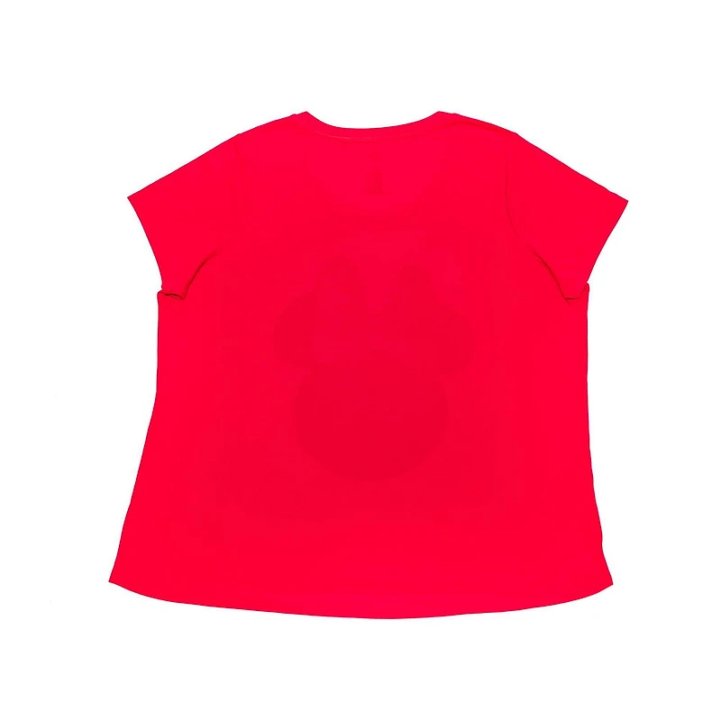 Disney Minnie Ladies Plus Holiday Short High Low Top à manches courtes