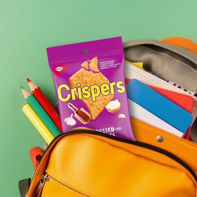 Crispers All Dressed Snacking Crackers, School Snacks, 50 g
