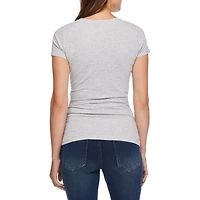 Disney Women's Maternity Minnie Mouse Ruched Tee