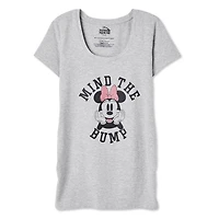 Disney Women's Maternity Minnie Mouse Ruched Tee
