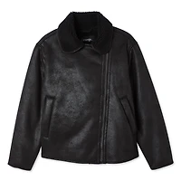 George Women's Faux Shearling Moto Jacket