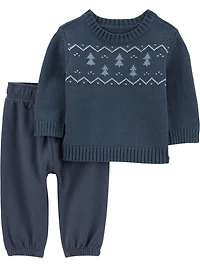 Carter's Child of Mine Baby Boys' 2 Piece Outfit Set - Blue