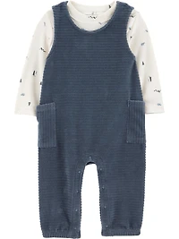 Carter's Child of Mine Ensemble 2 pièces salopette bébé garçon - Bleu marine