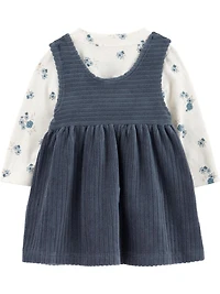 Carter's Child of Mine Ensemble 3 pièces pour bébé fille - Bleu fleuri
