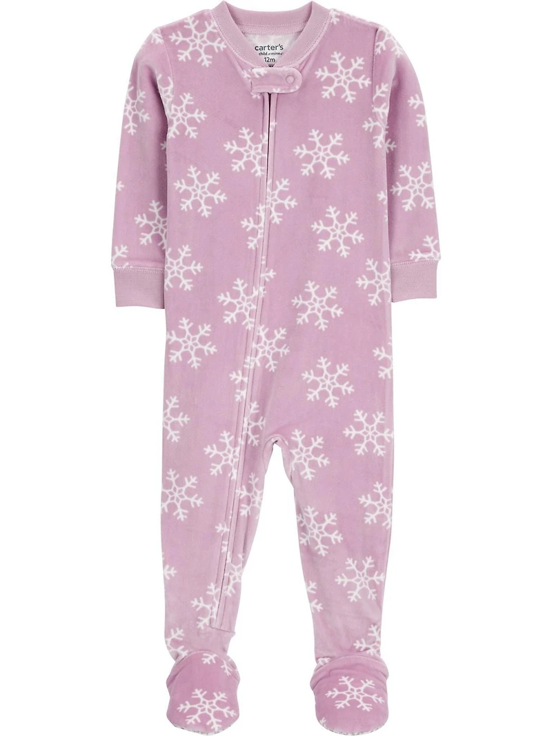 Carter's Child of Mine Toddler Girl 1 Piece Pajama - Snowflake