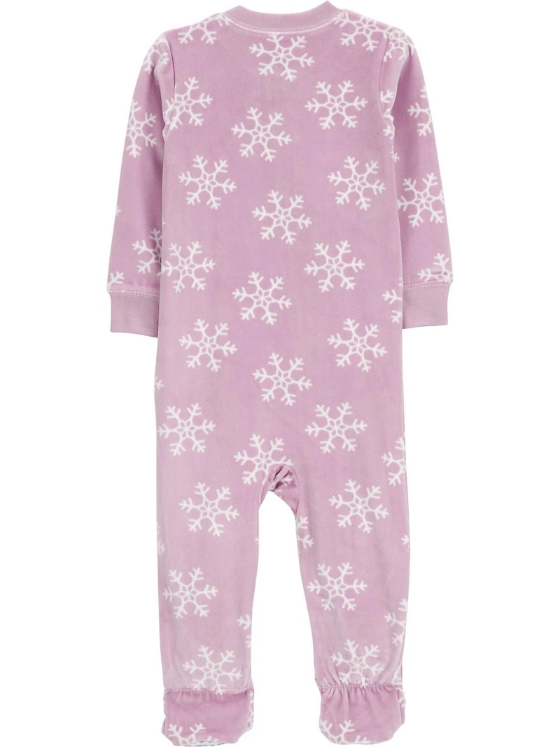 Carter's Child of Mine Toddler Girl 1 Piece Pajama - Snowflake