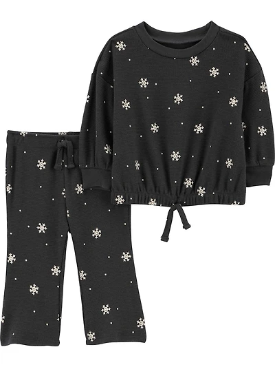 Carter's Child of Mine Baby Girl 2pc Set Snowflake
