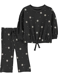 Carter's Child of Mine Baby Girl 2pc Set Snowflake