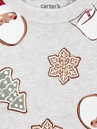 Carter's Child of Mine Toddler Boy 2pc PJ Santa Milk & Cookies