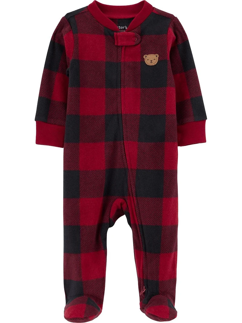 Carter's Child of Mine Baby Boy Sleep and Play à carreaux rouges Buffalo