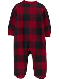 Carter's Child of Mine Baby Boy Sleep and Play à carreaux rouges Buffalo