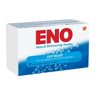 Eno Antacid Effervescing Power, 10 single dose packets of 5g each