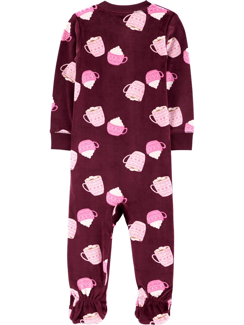 Carter's Child of Mine Toddler Girl 1 Piece Pajama - Mugs