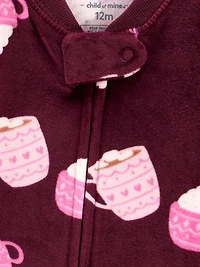 Carter's Child of Mine Toddler Girl 1 Piece Pajama - Mugs