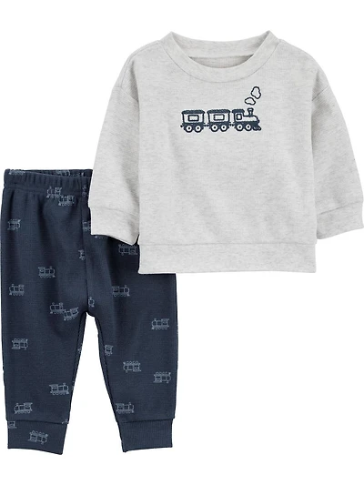 Child of Mine Baby Boy 2pc Set Train