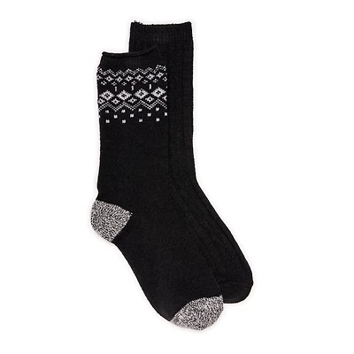 Muk Luks Women's 8" Boot Sock 2 Pair