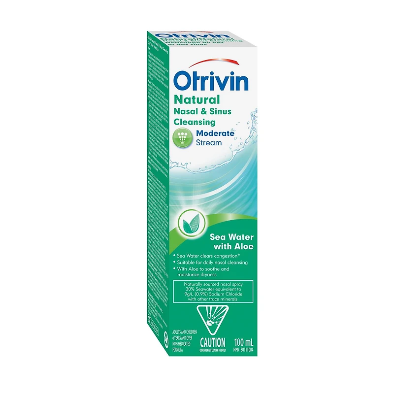 Otrivin Hydrating Nasal and Sinus Cleansing Saline, 100ml