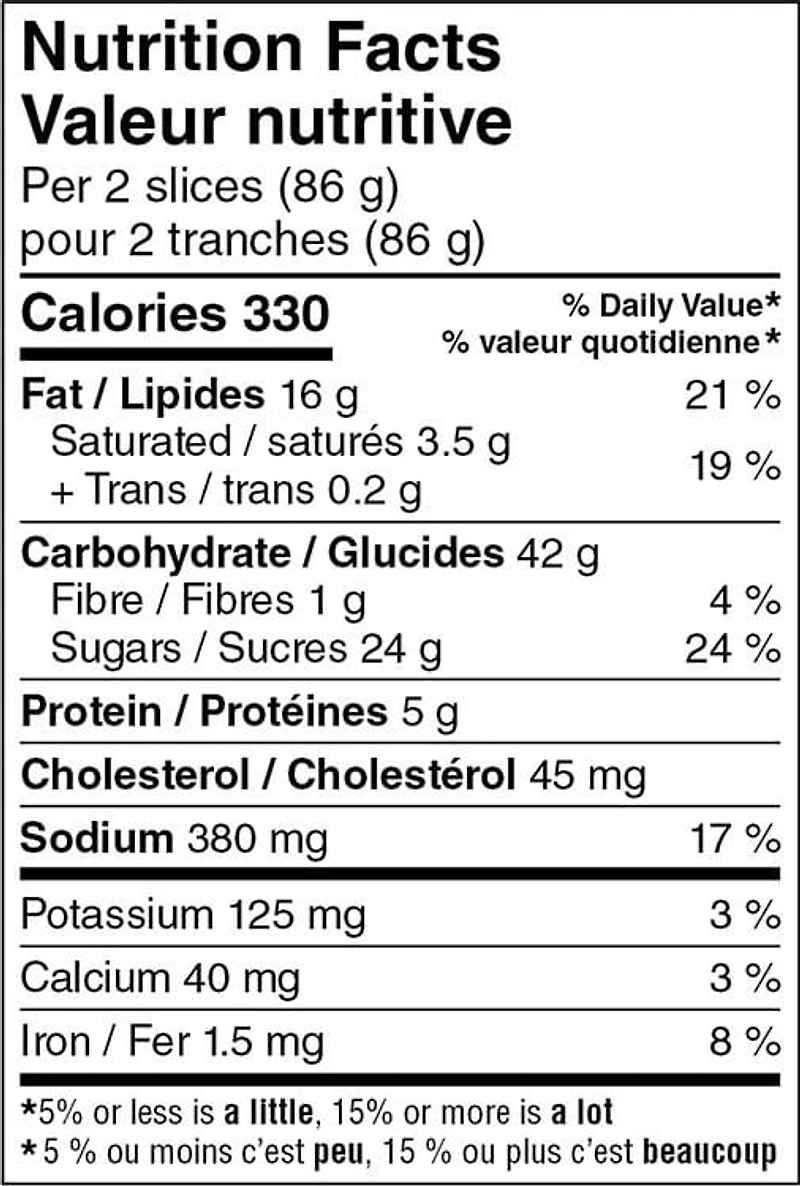 Quatre-quarts au citron tranché Mon marché fraîcheur 344g