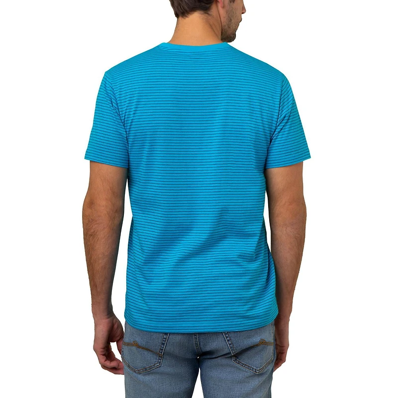 U.S. Polo T-shirt à col en V rayé pour homme T-Shirt